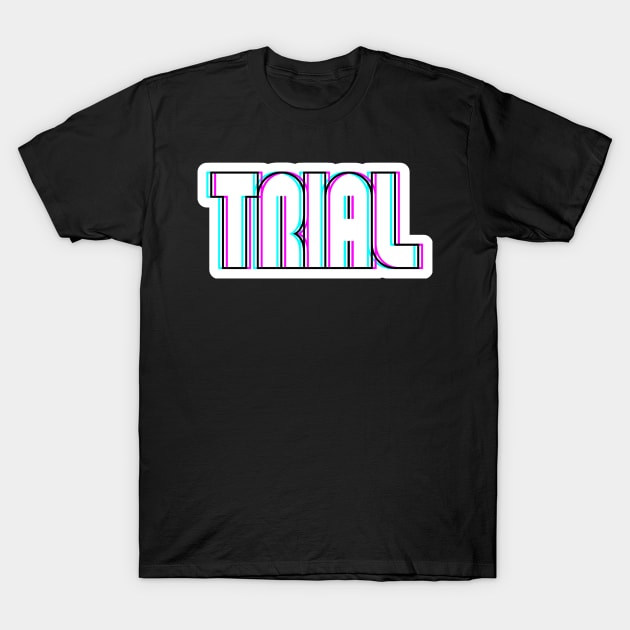 trialbike glitch effect - bike TRIAL sports T-Shirt by ALLEBASIdesigns